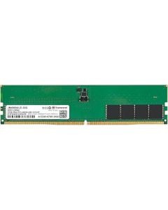 ذاكرة سطح المكتب Transcend JetRam سعة 32 جيجابايت DDR5‑4800MHz 2Rx8 UDIMM - 1.1 فولت، CL40، ECC على الشريحة، 288 سنًا، لوحة دوائر مطبوعة 1.23 بوصة (JM4800ALE‑32G)