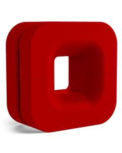 NZXT Puck Red Silicone Magnetic Headset Mount & Cable Organizer, Silicone & Magnet Build, Splittable Design, Fits VR & Audio Headsets, Supports Up to 2 kg, Red