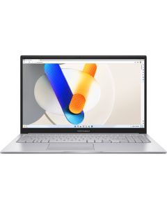 اسوس لابتوب فيفوبوك 15 X1504VA-NJ379 انتل كور i7-1355U رام 8 جيجابايت 512 جيجابايت اس اس دي 15.6 فل اتش دي انتل ايريس اكس اي جرافيكس سيلفر لوحة مفاتيح انجليزية نظام التشغيل (ويندوز 11 مطور)