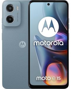 Motorola Moto E15 Dual Sim Smartphone 2GB Ram  64GB Storage 4G - Middle East Version-Misty Blue