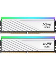 مجموعة ذاكرة سطح المكتب XPG Lancer Blade RGB DDR5 سعة 64 جيجابايت (2×32 جيجابايت) 6000 ميجاهرتز CL30 ثنائية القناة - مشتت حراري أبيض منخفض الارتفاع، ودعم Intel XMP 3.0 وAMD EXPO