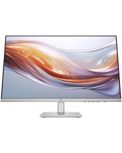 شاشة عرض إتش بي سيريز 5 524SH مقاس 23.8 بوصة FHD IPS بدقة 1920 × 1080 ومعدل تحديث 100 هرتز ووقت استجابة 5 مللي ثانية مع حواف دقيقة ثلاثية الجوانب ومضادة للتوهج وخالية من الوميض باللون الأسود/الفضي