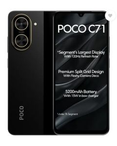 Xiaomi Poco C71 Dual Sim Smartphone 4GB Ram 128GB Storage 4G Middle East Version