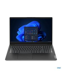 لابتوب Lenovo V15 G4 مع معالج إنتل كور i7-1355U، 8 جيجابايت RAM، 512 جيجابايت SSD للتخزين، رسومات إنتل إيريس إكس إي، شاشة FHD مقاس 15.6 إنش، لوحة مفاتيح إنجليزية وعربية، اللون الأسود، نظام التشغيل (ويندوز 11 معدّل)