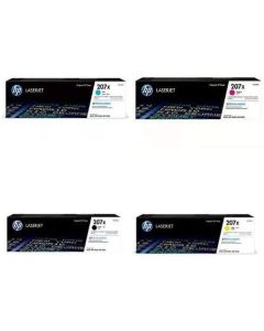 HP 207X High Yield Full Set (Black, Cyan, Yellow, Magenta) Original LaserJet Toner Cartridge