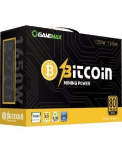 GameMax GM-1650 1650W 80+ Gold Mining Power Supply, ATX, 16x PCIe 6+2 Pin, Single +12V Rail, Active PFC, 140mm Silent Fa