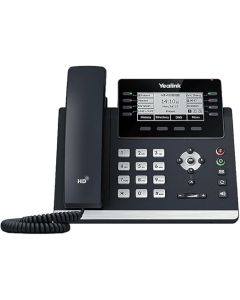 هاتف IP Yealink SIP-T43U جيجابت – 12 خطًا، شاشة 3.7 بوصة، USB مزدوج، PoE (بدون محول طاقة)