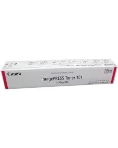خرطوشة الحبر الأصلية كانون T01 باللون الأرجواني (الماجنتا) – متوافقة مع طابعات imagePRESS C60، C600، C600i، C65، C650، C700، C710، C750، C800، C810، C850، C910