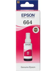 زجاجة حبر إبسون T6641 EcoTank – أرجواني (Magenta)، 70 مل، لإعادة تعبئة الطابعة
