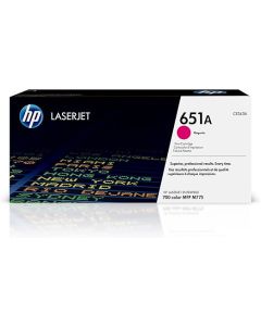 خرطوشة الحبر الأصلية HP 651A باللون الأرجواني (الماجنتا) لطابعات ليزرJet – رقم الطراز CE343A