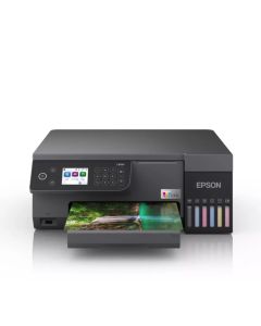 طابعة صور إيpson EcoTank L8100 3 في 1 A4، 22 صفحة/دقيقة بالأبيض والأسود، نظام خزان الحبر، دقة 1200 × 4800 DPI، تطبيق Epson Smart Panel، C11CK94402