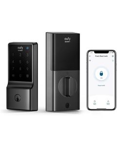 قفل باب ذكي من يوفي سكيوريتي C210 – قفل دخول بدون مفتاح 5 في 1 مع واي فاي مدمج، لوحة مفاتيح تعمل باللمس، سهل التركيب، لا يحتاج إلى جسر (T8502111)