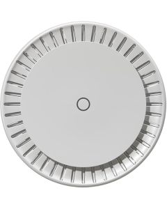 مايكروتيك cAP ax – نقطة وصول ثنائية النطاق، معالج IPQ-6010، ذاكرة RAM بسعة 1 جيجابايت، ذاكرة NAND بسعة 128 ميجابايت، نظام RouterOS v7، منفذا إيثرنت (1 جيجابت PoE-Out)، باللون الأبيض
