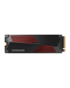 قرص SSD سعة 2 تيرابايت من سامسونج 990PRO مزود بمشتت حراري - PCIe 4.0 x4 NVMe 2.0، سرعة قراءة 7450 ميجابايت/ثانية، تشفير AES‑256، مشتت حراري مدمج RGB