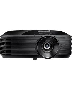 جهاز العرض Optoma X400LVe – دقة XGA، سطوع 4000 شمعة ANSI، مكبر صوت 10 واط، مسافة عرض من 1 إلى 12 متر، مصباح بقدرة 203 واط، مستوى ضجيج 29 ديسيبل، توصيل عبر HDMI / VGA / USB للطاقة – اللون الأسود