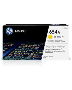 خرطوشة حبر ليزر جيت أصلية صفراء من HP 654A (CF332A)