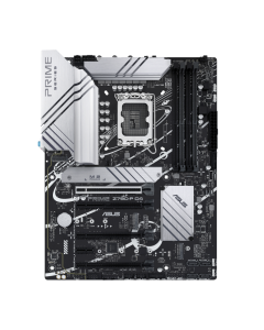 لوحة أم Asus 1700 Prime Z790-P D4 ATX، مقبس Intel LGA1700، شريحة Z790، PCIe 5.0، ذاكرة DDR4 بحد أقصى 128 جيجابايت، 3 فتحات M.2، إيثرنت Realtek 2.5Gb، Aura Sync، 14+1 DrMOS، USB 3.2، 90MB1CV0-M0EAY0