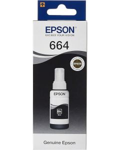 Epson T6641 EcoTank Ink Bottle – Black, 70ml, Printer Refill