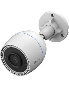 كاميرا مراقبة خارجية واي فاي من EZVIZ بدقة 1080p و4 ميجابكسل، رقم الطراز CS-H3C-R100-1K4WF، مزودة برؤية ليلية بالأشعة تحت الحمراء وكشف ذكي لأشكال البشر بتقنية الذكاء الاصطناعي، مناسبة لنظام المراقبة المنزلية.