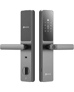 قفل EZVIZ الذكي DL05، قفل باب بدون مفتاح 7 في 1 مع الوصول عبر بصمة الإصبع، خيارات متعددة لفتح القفل، دخول آمن بدون مفتاح، تنبيهات فورية