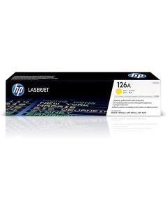 HP 126A Yellow Original LaserJet Toner Cartridge (CE312A)
