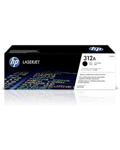 HP 312A Black Original LaserJet Toner Cartridge, CF380A