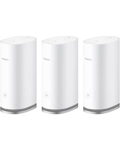 نظام HUAWEI Mesh 3 للشبكات (3 أجهزة)، واي فاي 6 (5 جيجاهرتز) بسرعة تصل حتى 3000 ميجابت/ث، تغطية شبكية كاملة للمنزل، اتصال بلمسة واحدة، وتشخيص مرئي للشبكة