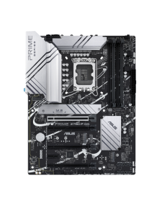 لوحة أم Asus 1700 Prime Z790-P D4 ATX، مقبس Intel LGA1700، شريحة Z790، PCIe 5.0، ذاكرة DDR4 بحد أقصى 128 جيجابايت، 3 فتحات M.2، إيثرنت Realtek 2.5Gb، Aura Sync، 14+1 DrMOS، USB 3.2، 90MB1CV0-M0EAY0