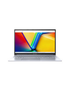 حاسوب محمول Asus Vivobook 15 X1504VA-NJ379 مع معالج Intel Core i7-1355U من الجيل 13، 8 جيجابايت ذاكرة عشوائية، 512 جيجابايت تخزين SSD، رسومات Intel UHD، شاشة 15.6 بوصة Full HD، نظام تشغيل Windows 11 (محدث)، باللون الفضي، لوحة مفاتيح إنجليزية