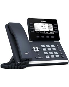 Yealink SIP-T53W IP Phone with 3.7" Adjustable LCD, Built-in Bluetooth & Dual-Band Wi-Fi, USB 2.0, Wall/Desk Mount