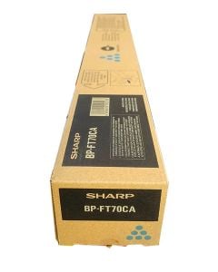 Sharp BP-FT70C Cyan Original Toner Cartridge, 24,000 Pages, for BP-50C31, BP-50C45