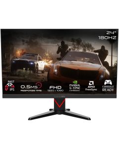 GAMEON Marksman Series Gaming Monitor 24 inch FHD Fast IPS 1920 x 1080 180Hz  Refresh Rate 0.5ms MPRT Response Time RGB Lighting HDMI 2.1 Black