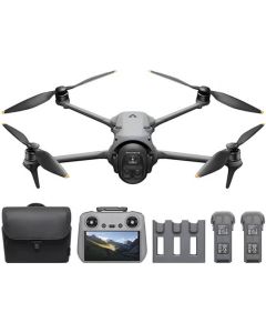 دي جي آي مافيك 4 برو كومبو فلّي مور مع جهاز التحكم DJI RC 2، طائرة درون رائدة بثلاث كاميرات مزودة بكاميرا هاسيلبلاد 100 ميجابكسل بمستشعر 4/3 CMOS، نقل فيديو يصل إلى 30 كم، ووقت طيران أقصى يصل إلى 51 دقيقة