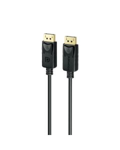 كابل Promate DPLink-200 DisplayPort - دقة 8K، 60 هرتز، نطاق ترددي 32.4 جيجابت في الثانية، كابل بقفل مزلاج بطول 2 متر، نحاس محمي بثلاث طبقات، تصميم فاخر جاهز للتوصيل والتشغيل