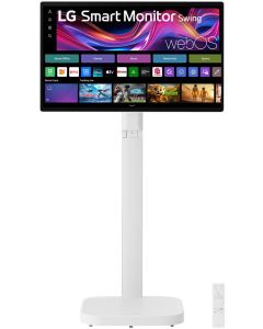 شاشة إل جي الذكية سوينغ 32 بوصة 32U889SA-W 4K UHD IPS Display 3840 x 2160 60Hz معدل تحديث 5 مللي ثانية (GtG) وقت استجابة AirPlay 2، مشاركة الشاشة، بلوتوث، WebOS، أبيض