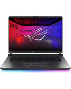 حاسوب محمول للألعاب ASUS ROG Strix G16 بمعالج Intel Core Ultra 9 275HX وذاكرة RAM بسعة 32 جيجابايت وتخزين SSD بسعة 1 تيرابايت وبطاقة رسومات Nvidia RTX 5080 بسعة 16 جيجابايت وشاشة 16 بوصة FHD+ WUXGA ولوحة مفاتيح إنجليزية/عربية، اللون الرمادي القمري، نظام