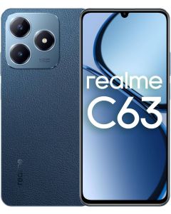 Realme C63 Dual Sim Smartphone 8GB Ram 256GB Storage 4G LTE Middle East Version-Leather Blue