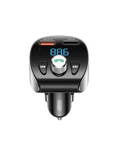 Joyroom-CL02 شاحن سيارة سريع 18 وات QC3.0 مع مشغل موسيقى MP3 بتقنية BT 5.0 بدون استخدام اليدين
