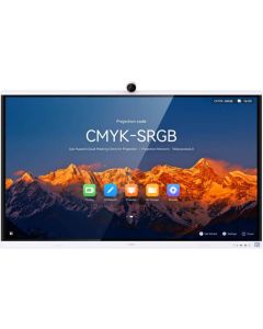 شاشة هواوي ايديا هب اس 2 التفاعلية 75 بوصة 4K UHD D-LED تعمل باللمس IHS2-75SA 3840 × 2160 16 مللي ثانية وقت الاستجابة، 8 جيجابايت رام HarmonyOS Wi-Fi 6 أسود