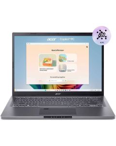 لابتوب إيسر أسباير 14 بتقنية الذكاء الاصطناعي، معالج إنتل كور ألترا 7 256V، ذاكرة عشوائية 16 جيجابايت، تخزين SSD بسعة 1 تيرابايت، بطاقة رسومات إنتل Arc، شاشة لمس 14 بوصة بدقة WUXGA، لوحة مفاتيح إنجليزية وعربية، اللون رمادي معدني، نظام التشغيل ويندوز 11 هو