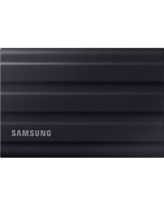 محرك أقراص SSD محمول Samsung T7 Shield سعة 1 تيرابايت - USB 3.2 الجيل الثاني، NVMe، محرك أقراص خارجي متين IP65 (بيج) - MU‑PE1T0K/WW-أسود