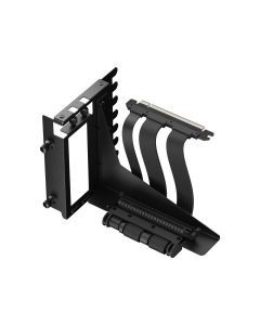 طقم تركيب Fractal Design Flex 2 PCIe 4.0 باللون الأسود - FD-A-FLX2-001 - حل تمديد PCIe x16 عالي السرعة وتركيب وحدة معالجة الرسومات عموديًا لأجهزة الكمبيوتر المخصصة للألعاب ومحطات العمل