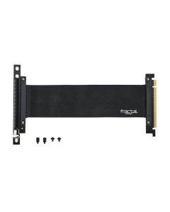 طقم كابلات Fractal Design FLEX VRC-25 PCI-E Riser - FD-ACC-FLEX-VRC-25-BK - امتداد PCIe x16 مرن بطول 25 سم للتركيب الرأسي لوحدة معالجة الرسومات في علب الكمبيوتر