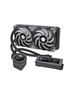 مبرد سائل Thermaltake Floe RC Ultra 240 لوحدة المعالجة المركزية والذاكرة AIO بمروحتين مقاس 120 مم وشاشة LCD مقاس 2.1 بوصة