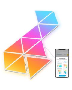 Govee Glide Tri-angle Light Panels 10 Packs B6067301 – Smart RGBIC LED Gaming & Ambient Wall Panels with Wi-Fi, Bluetooth & Music Sync