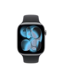 Apple Watch Series 11 GPS 46mm Space Gray Aluminium Case with Black Sport Band