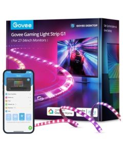 Govee Gaming Light Strip G1 H6609312 – Smart RGBIC LED Gaming Strip with Wi-Fi, Bluetooth & Music Sync