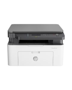 طابعه اتش بي ليزر MFP 135w - الطباعة والنسخ والمسح الضوئي - ما يصل إلى 20 صفحة في الدقيقة - أبيض (4ZB83A)