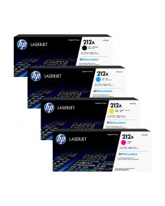 HP 212A Full Set (Black, Cyan, Yellow, Magenta) Original LaserJet Toner Cartridges