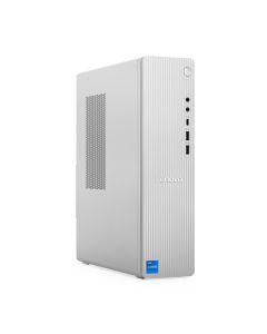 لينوفو IdeaCentre تاور ديسكتوب بمعالج إنتل كور i5-13420H وذاكرة رام 8 جيجابايت DDR5 وتخزين SSD بسعة 512 جيجابايت ونظام تشغيل (ويندوز 11 مُعدل) باللون الرمادي السحابي ولوحة مفاتيح إنجليزية.